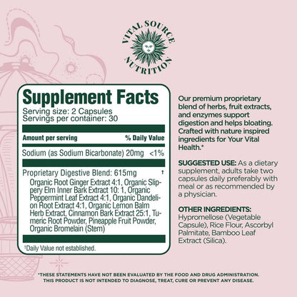 Debloat Support Capsules - AiRi - Vital Source Nutrition